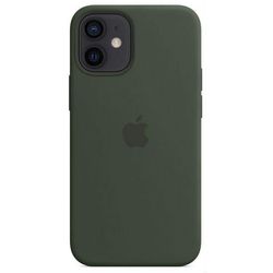 cumpără Husă pentru smartphone Apple iPhone 12 mini Silicone Case with MagSafe Cypress Green MHKR3 în Chișinău 