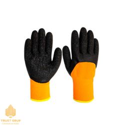 Противоскользящие перчатки (чёрный/оранжевый)