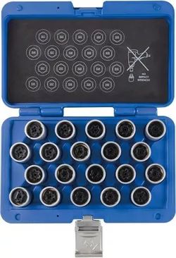 купить Набор головок, бит, насадок King Tony 9BW0120 головки для секреток VW, 20 предметов в Кишинёве 