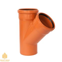 Крестовина диаметр 110х110 мм 45° (оранжевый) Interplast