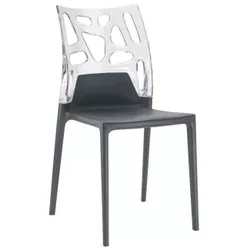 купить Стул Papatya Ego-Rock - back clear / seat anthracite в Кишинёве 