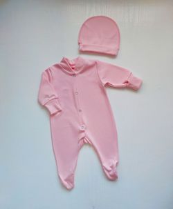 Слип+шапочка Pampy (1-3 мес) Peach Pink