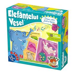 Настольная игра Elefantelul vesel - Forme, culori, fructe si legume, код 41199