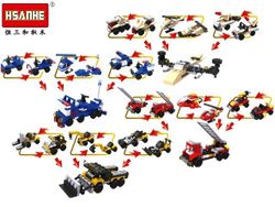 Конструктор HSANHE mini car 9.5X7X4.4cm, 12 видов (N6000)