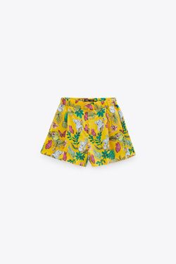 Pant.scurti ZARA Galben cu imprimeu 7820/714/305
