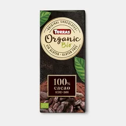 Ciocolata amara 100% bio f/a gluten Torras 100g
