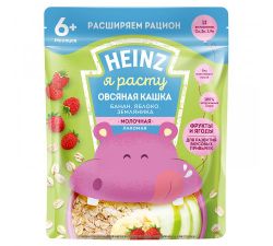 Кашка овсяная Heinz - банан, яблоко, земляника (6+ мес) 170 г