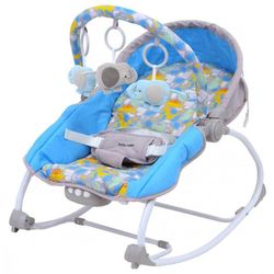 купить Детское кресло-качалка Baby Mix LCP-BR212-18 Лежачок голубой в Кишинёве 