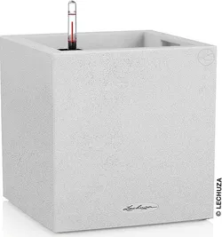 купить Цветочный горшок Lechuza Canto Stone 30 Low, Quartz White в Кишинёве 