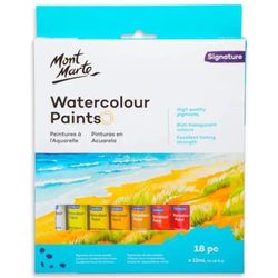 cumpără Set de creație Mont Marte PMHS0137 Set culori acuarela Signature, 18x12ml în Chișinău 