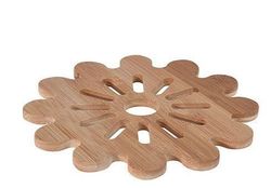 cumpără Veselă Excellent Houseware 26343 Подставка под горячее бамбук D20cm, фигурная în Chișinău 