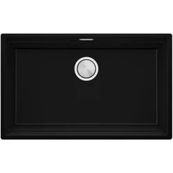 cumpără Chiuvetă bucătărie Primagran Prague 80 Level Undermount Black + accesorii 470x760 MP8KC#P în Chișinău 