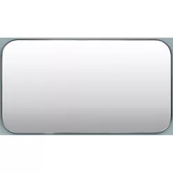 купить Зеркало для ванной Bayro Tunis 900x500 в металлической рамке черное в Кишинёве 