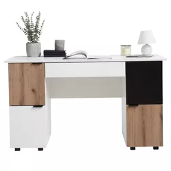 купить Офисный стол Fabrik Home Матео белый ясень\дуб эвок в Кишинёве 