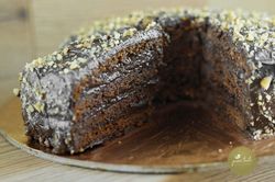 Торт Нукушор с кэробом. (Без белой муки, глютена и сахара)