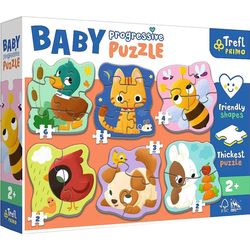 cumpără Puzzle Trefl R25E /41 (44003) Baby Progressive Animale în Chișinău 