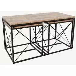 cumpără Măsuţă cafea Trendy Defne, Pin Atlantic, set în Chișinău 