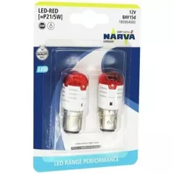 cumpără Lampă auto Narva LED P21/5 RED 0.8W/1.75W BAY15D (2 buc) (18096) în Chișinău 