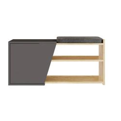 cumpără Raft pentru încălțăminte Trendy Fiona, Stejar, Antracit 104x37x47cm în Chișinău 