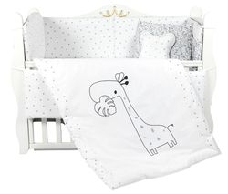 cumpără Lenjerie de pat pentru copii PernaMea Set lenjerie 8 piese Lovely Giraffe (PM.100262/17) în Chișinău 
