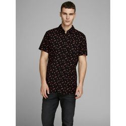 Рубашка JACK&JONES Черный с принтом 12165140