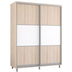 купить Шкаф Mobildor-Lux Aron-S 1.0m-1.8m uși glisante din PAL orizontal (160x60x200H cm) Sonoma в Кишинёве 