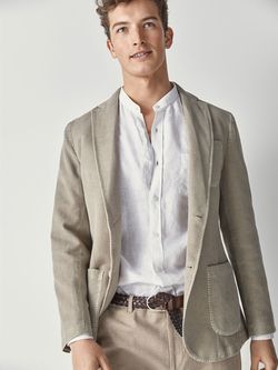 Пиджак Massimo Dutti Серый massimo dutti 2018/074/710