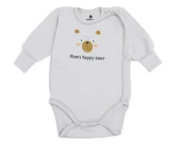 купить Детская одежда Minikin 242800156 Happy Baby Боди серый светлый 0-1мес (56см) в Кишинёве 