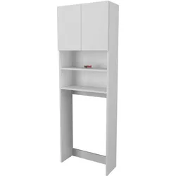 купить Шкаф-пенал Bofigo Для стиральной машины, 2 двери, 65x27x190 см, Белый (12-03-01) в Кишинёве 