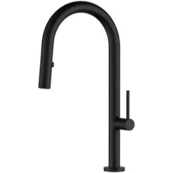 купить Смеситель кухонный SanDonna Charlotte Negru total в Кишинёве 