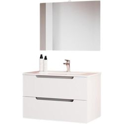 cumpără Dulap pentru lavoar Savinidue Ibiza 80C/F00+oglinda 210/EL+LAMP 906024 în Chișinău 