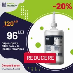 Sapun-Spray S1, 3000 doze, 1000ml, Incolor, Fara Miros, Universal