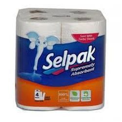 Selpak бумажные полотенца, 3 слоя, 4 рул.