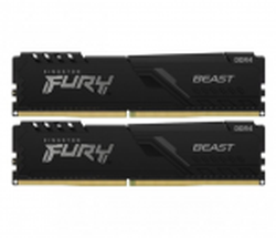 16GB DDR4-3000MHz  Kingston FURY Beast RGB (Kit of 2x8GB) (KF430C15BBAK2/16), CL15-17-17, 1.35V, BLK