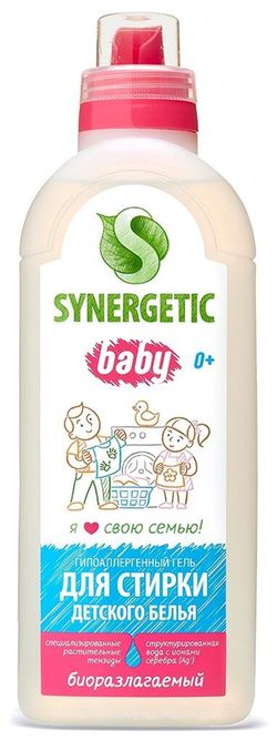 Гипоаллергенный гель для стирки Synergetic Baby (33 стирки) 1 L