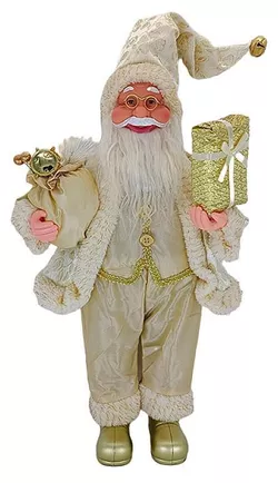 cumpără Decor de Crăciun și Anul Nou Promstore 20071 Mos Crăciun, 45cm, Golden Christmas cu cadouri în Chișinău 