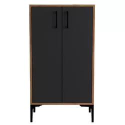 cumpără Raft pentru încălțăminte Trendy Prag, Nuc, Antracit 60x111x35cm în Chișinău 