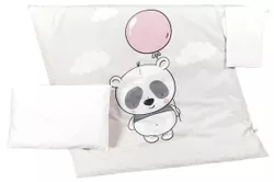 купить Детское постельное белье PernaMea Set lenjerie 3 piese Premium Panda (PM.100469/2) в Кишинёве 
