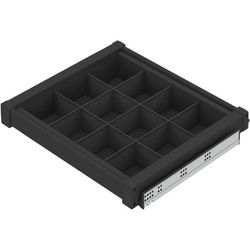 купить Фурнитура для мебели Starax S-6715-A модуль для аксессуаров антрац. 60см в Кишинёве 