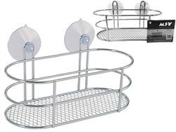 Raft oval pe ventuze, crom