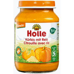 Пюре Holle Bio тыква с рисом (6+ мес) 190 г