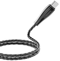 Cablu Hoco U56 Metal Armor For Type-C Metal Gray