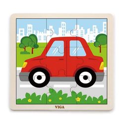 купить Головоломка Viga 51444 9-Piece-Puzzle Car в Кишинёве 