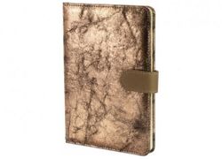 Carnet A5 80 foi coperta piele ECO cu magnet hirtie crem, linie