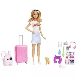 купить Кукла Barbie HJY18 cu accesorii și set de voiaj Malibu в Кишинёве 