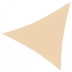 cumpără Umbră pentru grădină Profmet 391031 Prelata umbrire, triunghiulara, 3.6x3.6x3.6m, 180g/m2, galben nisip HDPE în Chișinău 