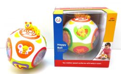 Huile Toys Счастливый Мяч с Музыкойc, Светом и Врашением