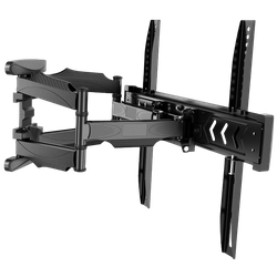 Wall Mount Gembird "WM-58ST-01" Black 32"-58" 36kg VESA:up 400x400, Wall dist:60-470mm ±40°,-2/+10°