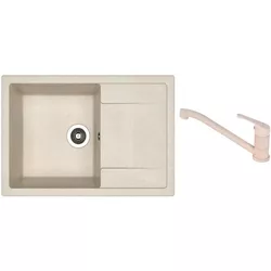 купить Мойка кухонная со смесителем Dr.Gans Techno 760 + SanDonna F 1066 bej в Кишинёве 