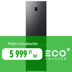 купить Холодильник с нижней морозильной камерой Samsung RB38C774DB1/EF в Кишинёве 